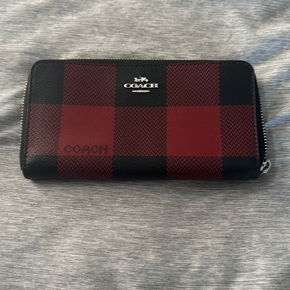 Coach plaid wallet